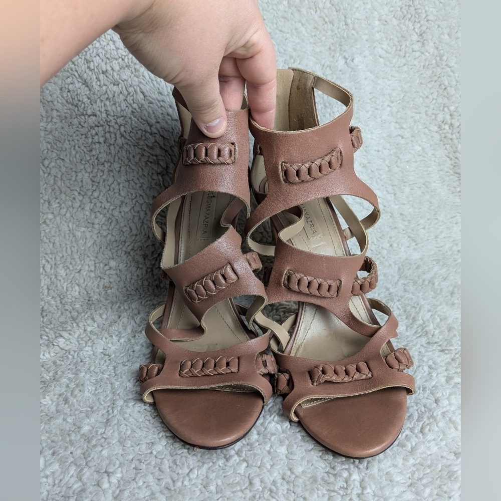 BCBGMAXAZRIA Women's DORIE Dress Sandal size 10 US Tan color - Picture 8 of 15